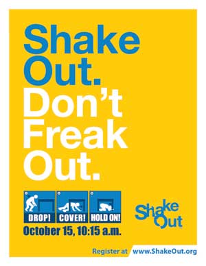 Great Shake Out poster